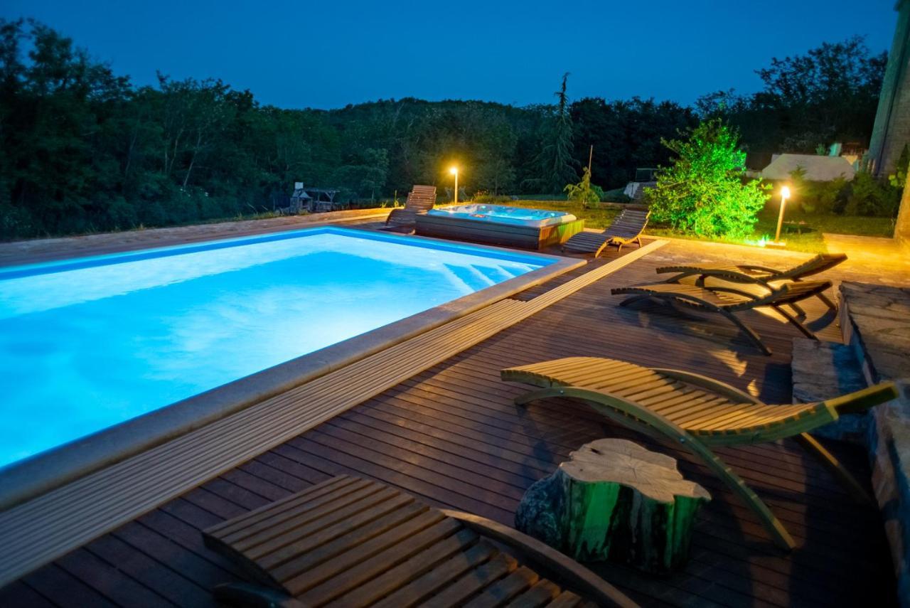 Villa Julijud, Heated Pool, Jacuzzi, Dome And Sauna Brajkovici  Exterior foto